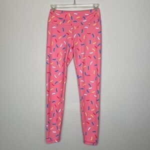 Feed Me Fight Me leggings women’s small pink candy euc